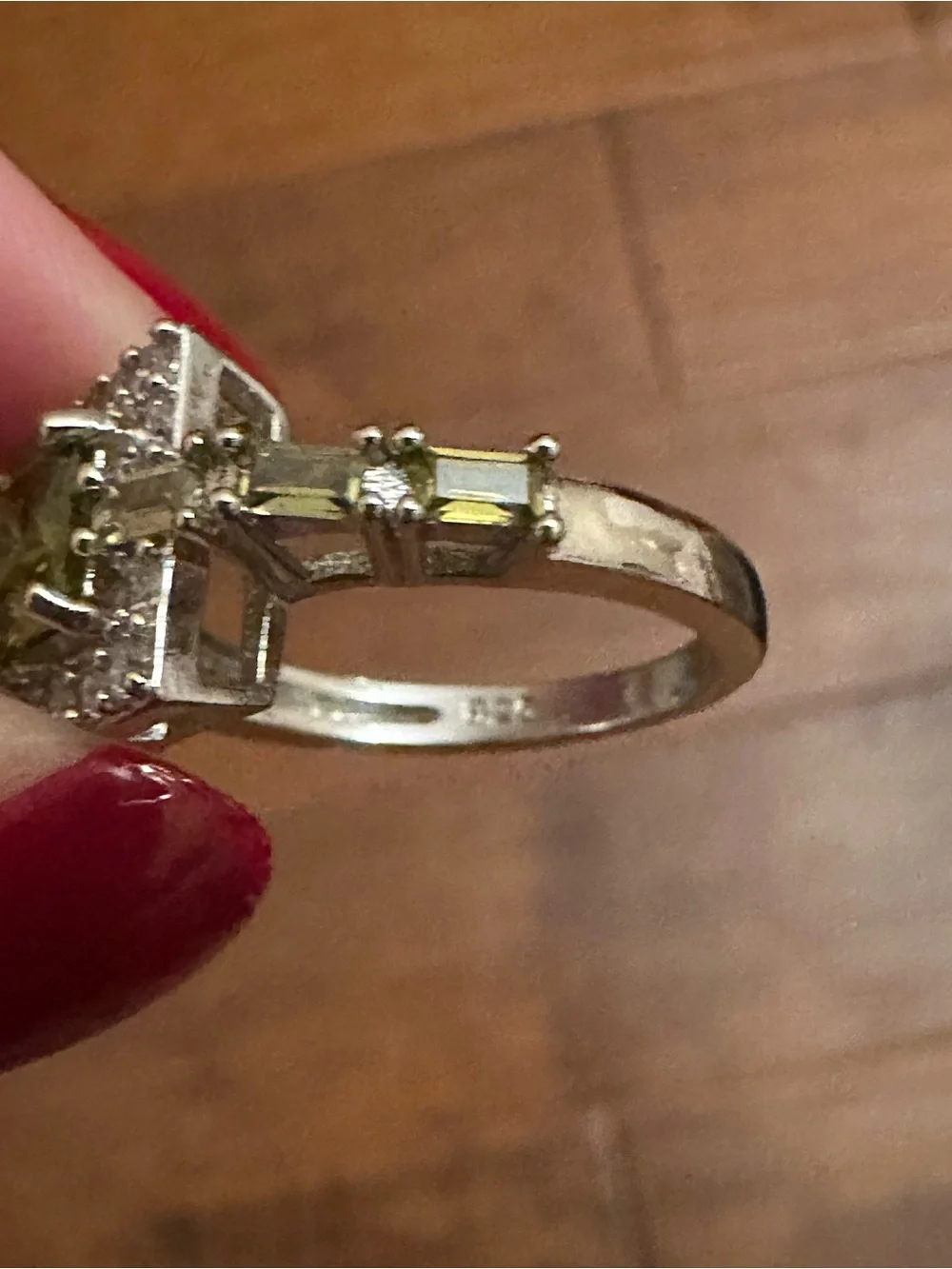925 -Tone Multi-Baguette & Round Stone Women's Ring -